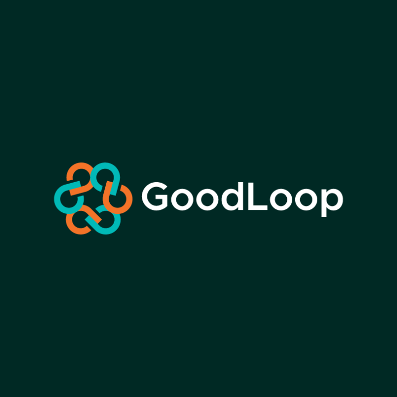 The GoodLoop logo on a dark teal background.